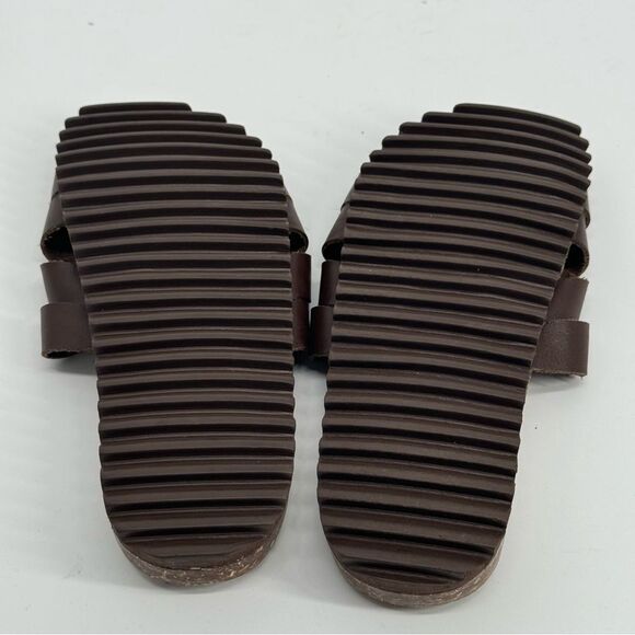 Bearpaw Women's Leather Slip on Slide Sandals Size 8 New - Picture 8 of 9